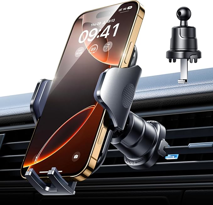 VANMASS Car Phone Holder Mount 2025 Upgraded Car Vent Phone Mount Clip by VANMASS