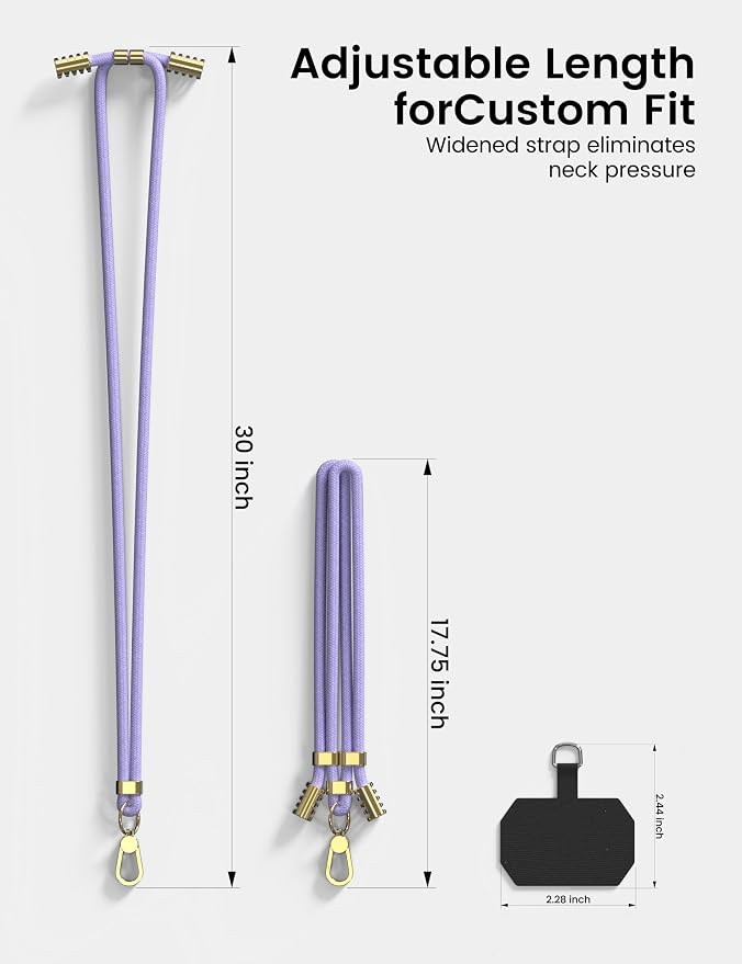 Cell Phone Lanyard, Adjustable Crossbody Cell Phone Lanyard, Adjustable Anti - Image 6