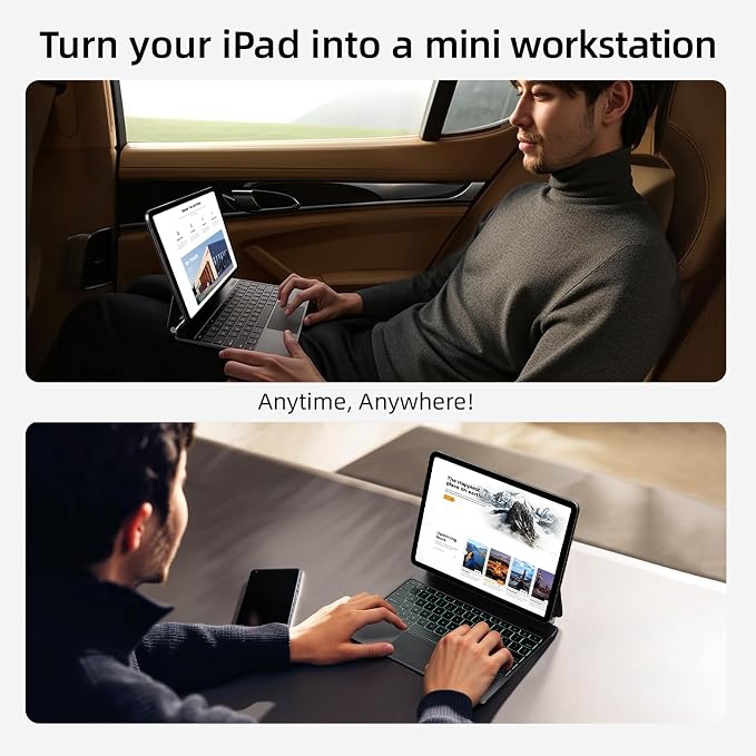 for iPad Air 13 inch case Keyboard M3 2025 & M2 2024, Magic Keyboard - Image 6