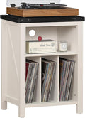Record Player Stand with Vinyl Record Storage Holds up to 160 Albums, Large by Joaxswe