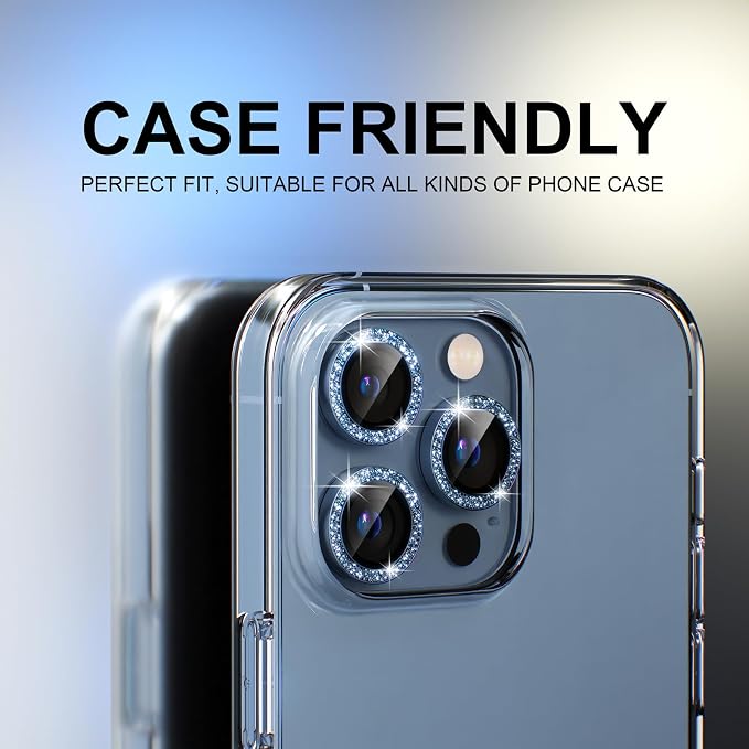 Choiche [3+1 for iPhone 13 Pro/iPhone 13 Pro Max Camera Lens Protector Bling - Image 4