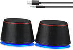 SW102 Computer Speakers, Deep Bass in Small Body, Stereo 2.0 USB Powered 3.5mm - Image 2