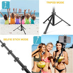 Aureday 67" Phone Tripod, Extendable Cell Phone and Camera Tripod Stand - Image 7