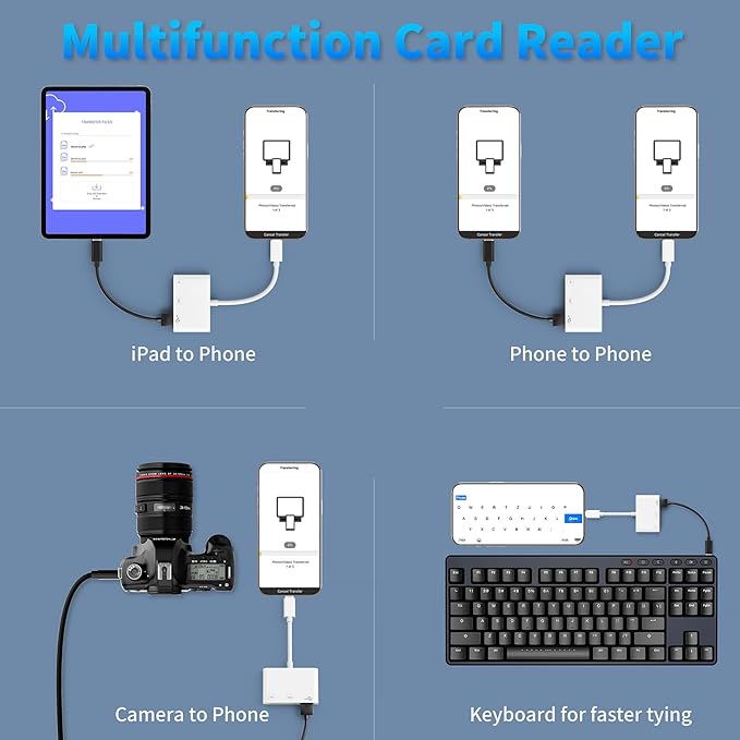 USB C SD Card Reader, 3-in-1 SD Card Adapter - Image 6