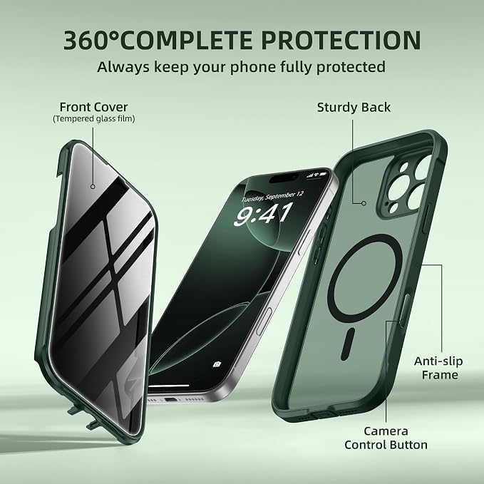 BERFY Magnetic for iPhone 16 Pro Max Case, Compatible - Image 9