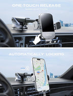 CHGeek Wireless Car Charger, 15W Fast Charging Auto Clamping Car Charger Phone - Image 4