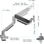 ARES WING Ultrawide Single Monitor Arm, Heavy Duty Monitor Mount - Image 2