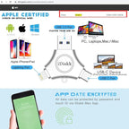 App-le Certified iDiskk 128GB Phone flashdrive iPhone 15 16 Photo Stick USB C - Image 3