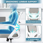 Home Desk Chair with Back Supportive Lumbar Support, Breathable Double Mesh - Image 3