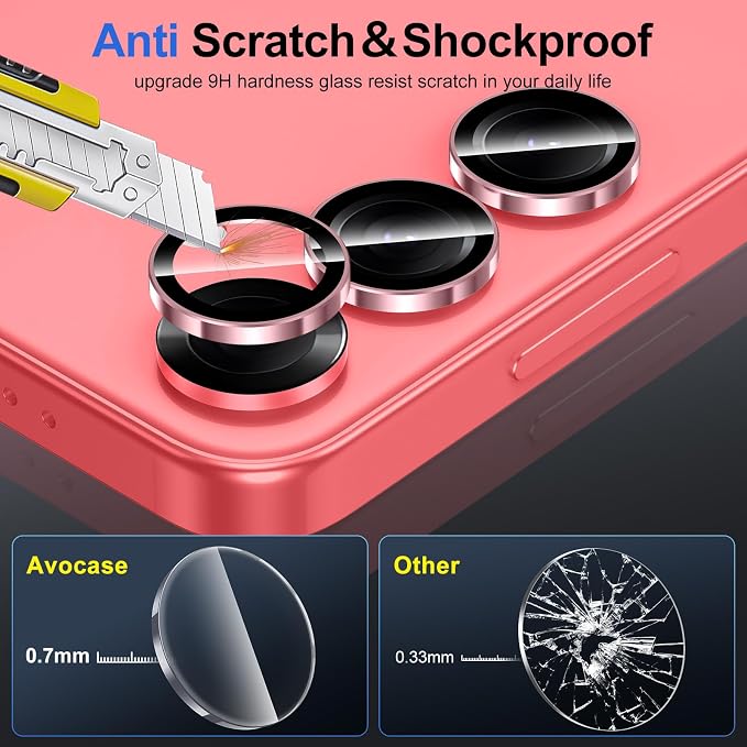 for Samsung Galaxy S25 Plus Camera Lens Protector, Individual Metal Ring - Image 3