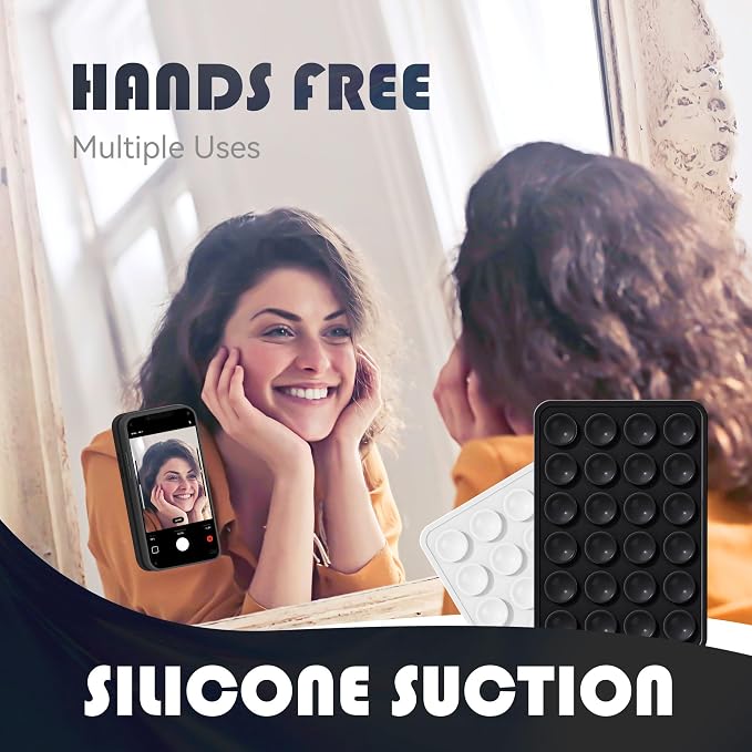 Silicone Phone Sticky Grip, Suction Phone Case Mount - Image 7