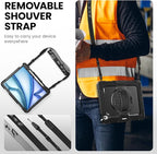 timecity for iPad Air 13 Inch Case M3 2025/ M2 2024, 360° Rotating Stand - Image 5