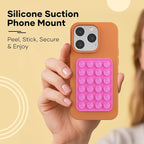 Silicone Phone Sticky Grip, Suction Phone Case Mount - Image 2
