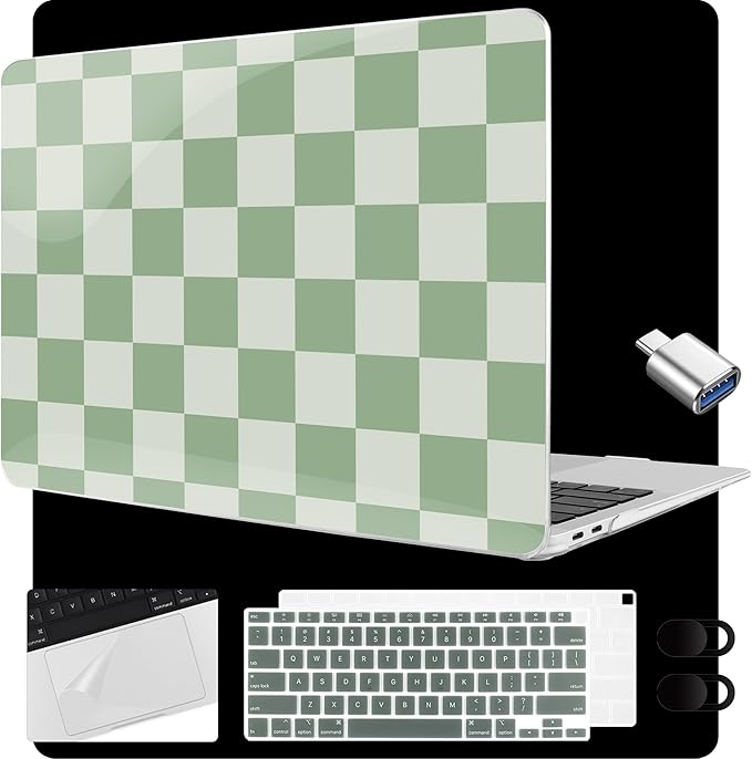 MEEgoodo for MacBook Air 13.3 inch Case 2021 2020 2019 2018 A2337 M1 A2179 A1932 by MEEgoodo