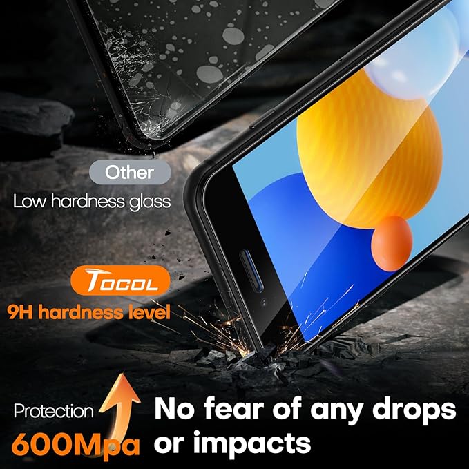 TOCOL 2 Pack Screen Protector for iPhone SE 3/2, iPhone 8/7, iPhone 6s/6 - Image 4
