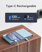 Foldable Keyboard and Mouse, Samsers Folding Bluetooth Keyboard Combo, 2.4G + - Image 7
