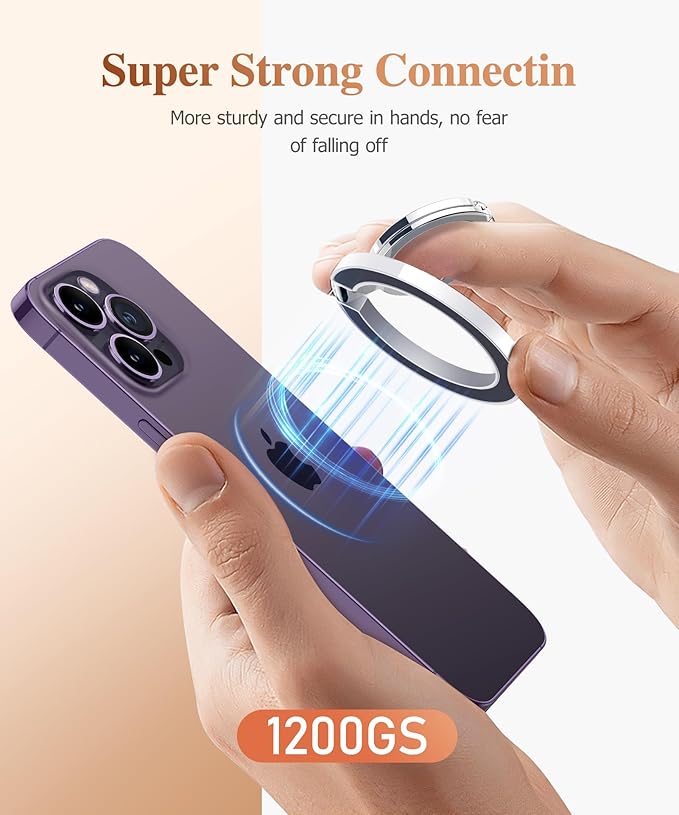 GVIEWIN Magnetic Phone Ring Holder, Compatible - Image 2