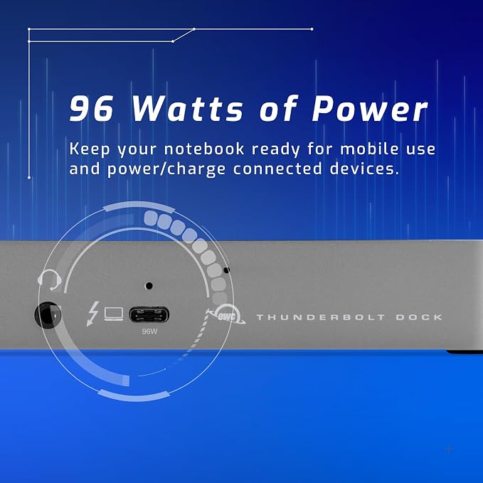 OWC 11-Port Thunderbolt Dock, 96W Charging, Single 8K Display or Dual 5K - Image 6