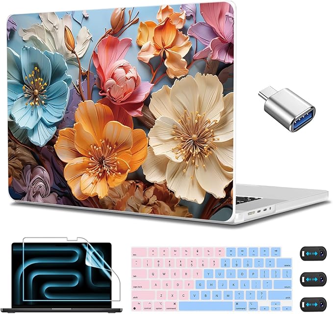 CISSOOK Compatible with MacBook Pro 14 inch Case 2024 2023 2022 2021 Release M4 by CISSOOK