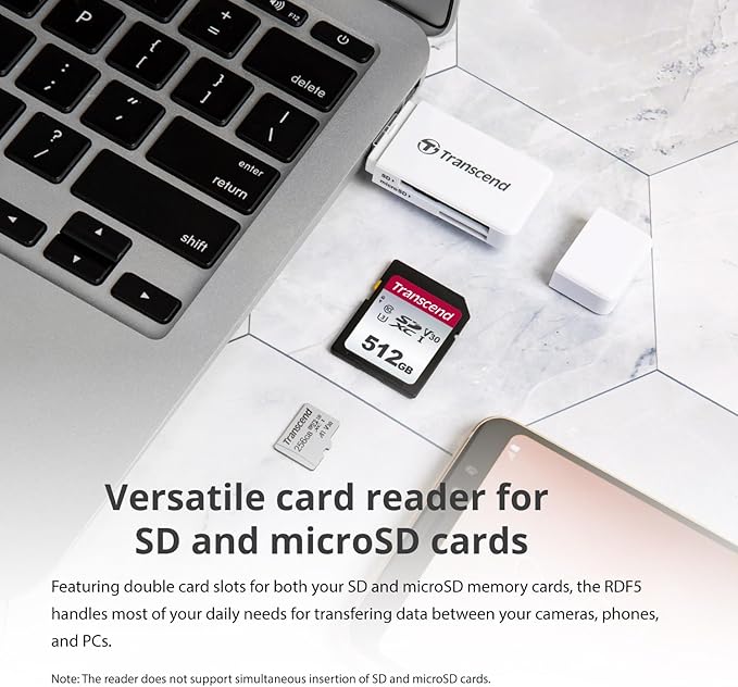 Transcend RDF5 USB3.1 Type-A SD Card Reader - Image 5