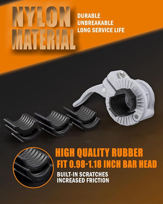 MAXRICH Barbell Clamp 1 inch Multiple Sizes & Adjustable Weight Clips - Image 5