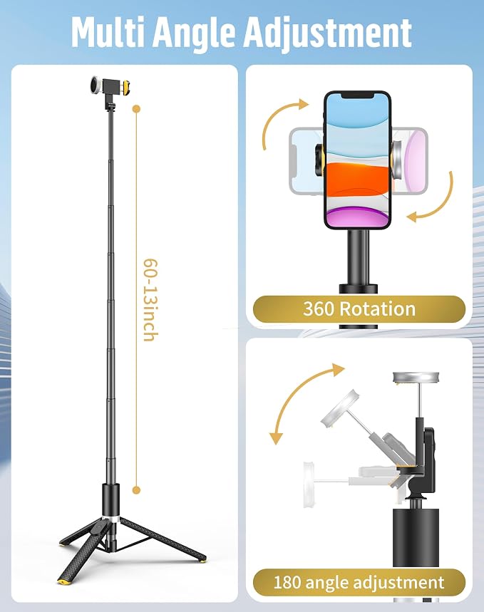Phone Tripod Selfie Stick:Phone Stand - Image 3