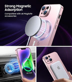 Magnetic for iPhone 14 Plus Case Slim Soft Silicone Bumper Shockproof Metallic - Image 2
