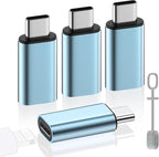 MoKo 4 Pack Lightning Female to USB C Male Adapter, USB-C Lightning Adapter by MoKo