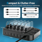 Catlyn Charging Station for Multiple Devices, 8 Port Charger Stations - Image 7