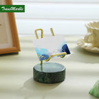 Marble Phone Stand with Metal Holder, Charging Available While Using, Swipe Up - Image 4