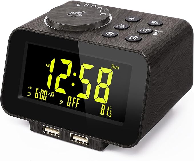 uscce Alarm Clock Radio for Bedroom by USCCE