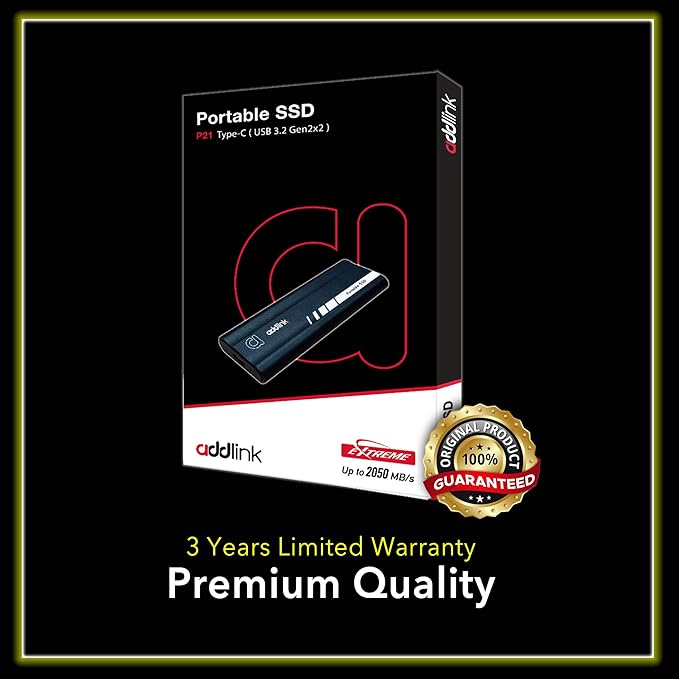 Addlink P21 2TB Portable External SSD, 000MB/s Read, USB 3.2 Gen 2x2, - Image 7