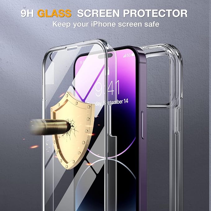 Miracase Glass Series Designed for iPhone 14 Pro Case 6.1 Inch, Upgrade - Image 3