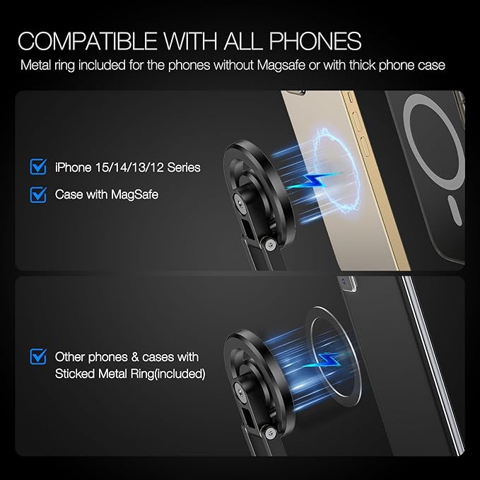 Magnetic Pocket Phone Tripod Foldable Compatible - Image 2