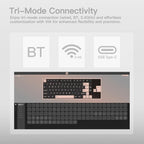 KEEBMONKEY WOBKEY Rainy 75 CNC Aluminum HMX/JWK/Cocoa Switches Triple-Mode - Image 5