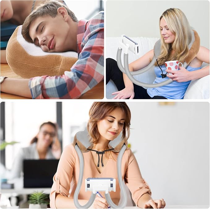 MoKo Neck Phone Holder, Lazy Gooseneck Phone Pillow Holder Bracket, 360° Rotate - Image 7