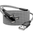 USB Splitter, 3.3FT USB A Male to 3 Female Extension Cable, USB Splitter 1 in 3 by Unknown