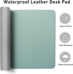 Aothia Leather Desk Pad Protector, Mouse Pad, Office Desk Mat, Non-Slip PU - Image 6