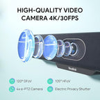 Yealink MeetingBar A10 Video Conference Room System 4K 120° Wide Angle Camera - Image 2