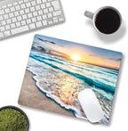 Mouse Pad, Beach Mouse Mat, Square Waterproof Non-Slip Rubber Base Computer - Image 4