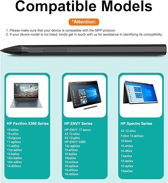 Stylus for HP Envy X360 Pavilion x360 Specter X360 Spectre x2 Envy x2 - Image 2