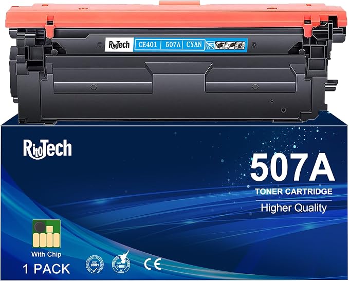 507A Cyan CE401A Toner Cartridge, Replacement Compatible by RitoTech