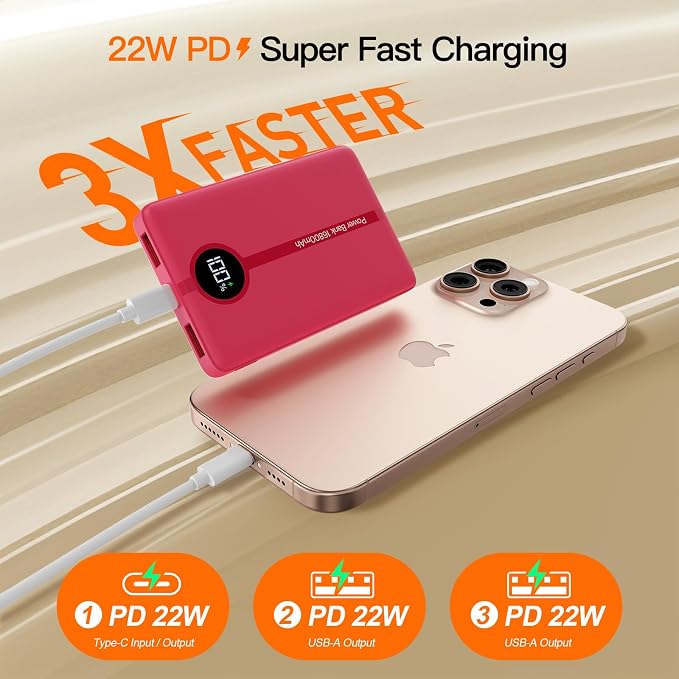 Magnetic Portable Charger, 16800mAh Wireless Power Bank, - Image 8