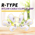 Swpeet 120 Pack White 3/4 Inch Nylon Plastic R-Type Cable Clips Clamp Kit - Image 4