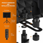 Studio Recording Microphone Isolation Shield - Image 5