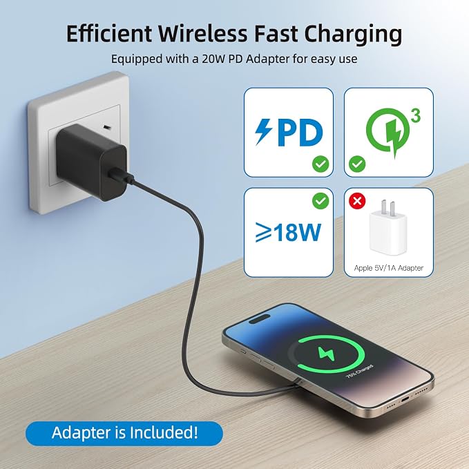 Magnetic Wireless Charger for iPhone 15W Wireless Charger Fast Mag Safe - Image 4