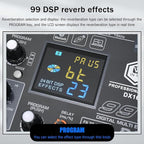 W IN-MIX DX16 Professional DJ Audio Mixer 16 Channel - Image 6