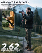 CAMBOFOTO 68" Lightweight Travel Camera Tripod - Image 4