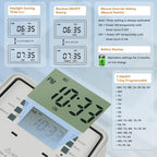 SURAIELEC Pool Timer, 7-Day Digital Pump Timer Switch, 40 AMP Heavy Duty - Image 3
