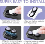 2 Pack Camera Lens Protector for iPhone 16 / iPhone 16 Plus, AR Tempered Glass - Image 6